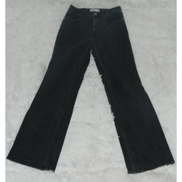 Abercrombie & Fitch Jeans Women Black The 90’s Relaxed Ultra High Rise Size 27 - Picture 11 of 13